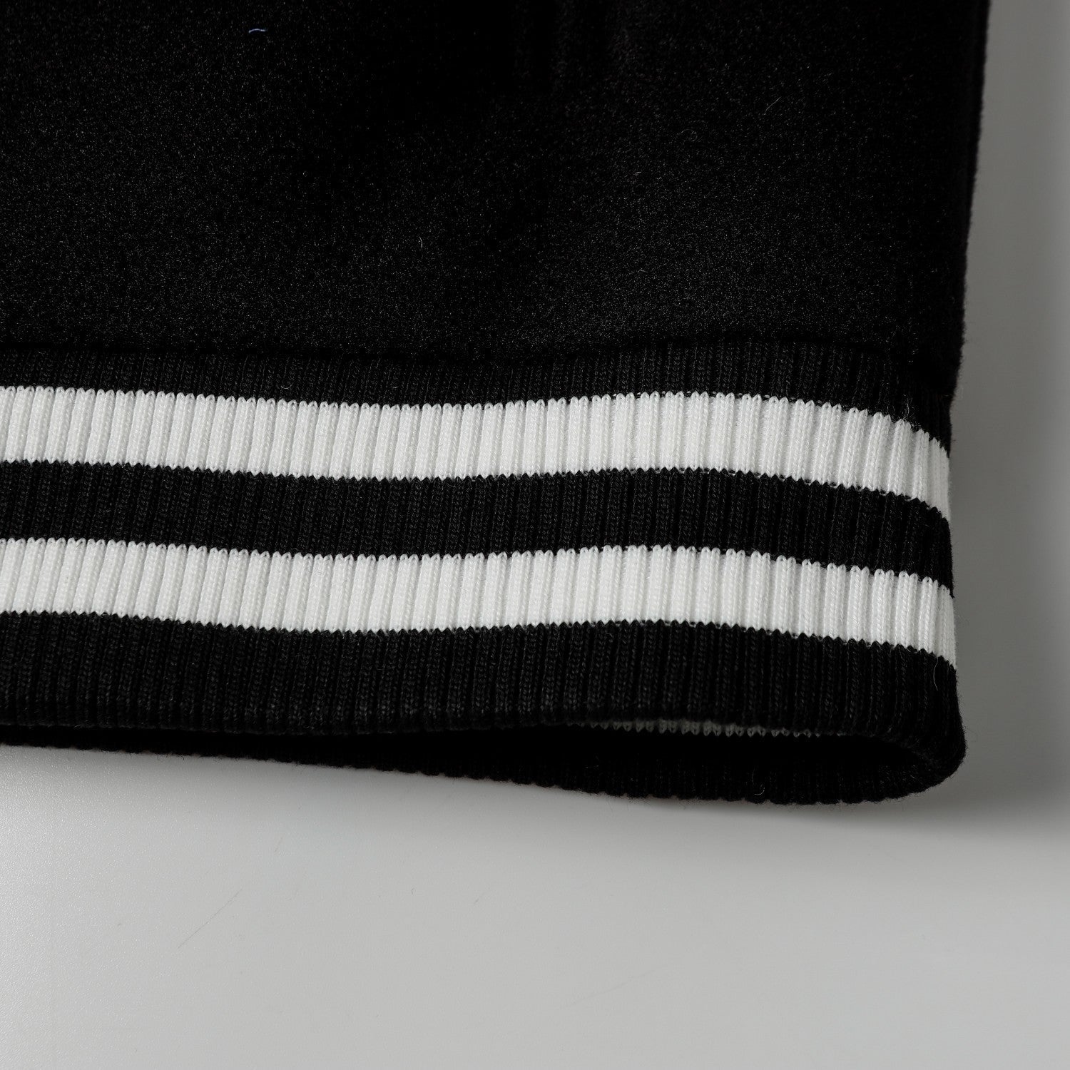 Chrome-Hearts Layered Cross Varsity Jacket - Black White Street Style Outerwear 2208